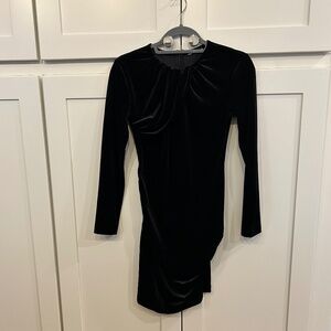 Zara Black Velvet Dress